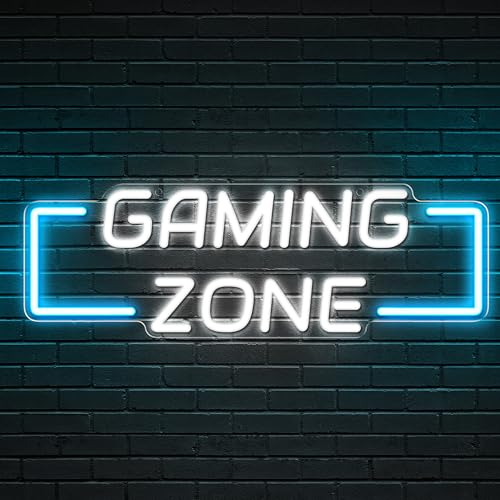 Kavaas Game Zone Neon Sign for Gameroom Wall Decor LED Light Signs - Gaming Zone Neon Sign for Teen Boy Bedroom- Best Gamer Gifts for Teenager, Kids - color: Game Zone_GZI