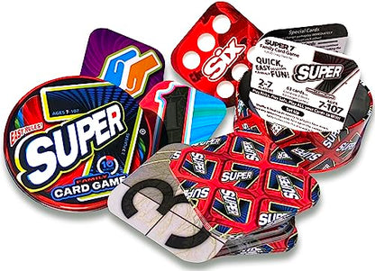 Super 7 Family Card Game Collectible Tin – for Kids and Adults, Family Game Night, Fast Games, Easy to Learn, 2-7 Players, Ages 7 to 107!