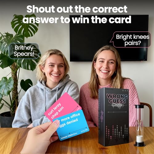 ATG Guess the Song Game - 500 Lyrical Nonsense Cards for Music Trivia, Family Party Games, Adults. Hilarious & Competitive Fun for Game Nights!