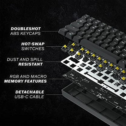 HK Gaming Keycap Set for Mechanical Keyboard - color: Blue, size: Gateron Optical Yellow