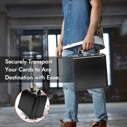 Top Loader Storage Box, Graded Card Storage Boxes, Trading Card Organizer Cases, PSA Card Case Slab Case Holder for Sports Cards, Holds 186+ Top Loaders - size: 2 Row