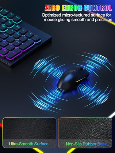 Mouse Pad with Foldable Phone Holder & Wireless Charger, XXL RGB Gaming Mousepad 31.5"x15.8" Large Desk Mat for Keyboard, Black Desk Pad with Dual Qi Charging Station | 11 Colors 5 Modes | Waterproof - color: 31.5x15.75"Phone Stand-Black Upgraded