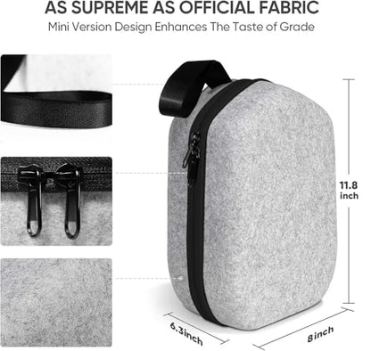 sarlar Large Space Hard Carrying Case Compatible with Meta Quest 3/3S/Quest 2 Official Elite Strap and BOBOVR M3/M2 Pro,KIWI Design, Saqico, VZNEK Head Strap with Battery and All Accessories - size: M/For 3rd Head Strap