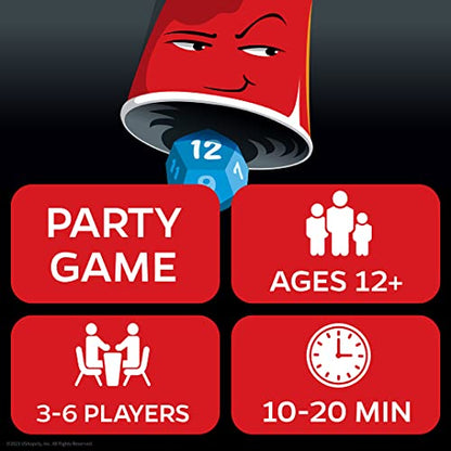 What The Cup!? | Social Bluffing Dice Game | Featuring Handheld Dice Cups & D12 Dice | Spy, Swap, Steal The Winning Cup | 3-6 Players, Ages 12+
