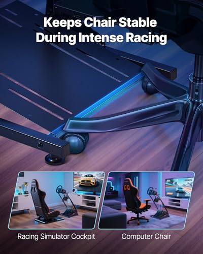 VEVOR Racing Wheel Stand, Adjustable & Foldable Simulator Stand for Logitech G29 G27 G920 G923, Thrustmaster T300RS T300GT T248 TS-PC TSXW Gaming Cockpit,Pedals Simulator NOT Included | Fit for Logitech G29 G27 G920 G923, Thrustmaster T300RS T300GT T248 T
