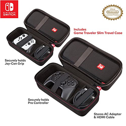 Game Traveler Officially Licensed Nintendo Switch OLED & Nintendo Switch GoPlay System Case - BONUS Slim Case Included, Travel with Your Complete NSW System and/or Your Handheld, (NNS5000)