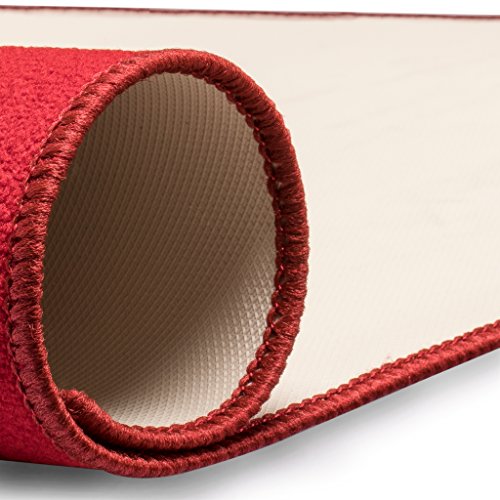 Yellow Mountain Imports Multi-Purpose Table Cover for Mahjong, Poker, Card Games, Board Games, Tile Games, and Dominoes - Vibrant Red, 31.1 Inches - color: Red
