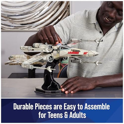 4D Build, Star Wars T-65 X-Wing Starfighter 3D Model Kit, Star Wars Collectible & Desk Décor, Adult Puzzle, Gift Ideas for Ages 12 & Up - style: T-65 X-Wing Starfighter 160 pcs
