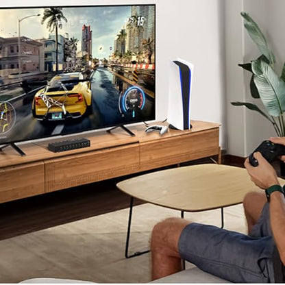 4 AV Inputs + 4 HDMI 2.0 Inputs to HDMI Converter (8 in 1) with Upgrade New Version - style: 4 RCA + 4 HDMI Converter