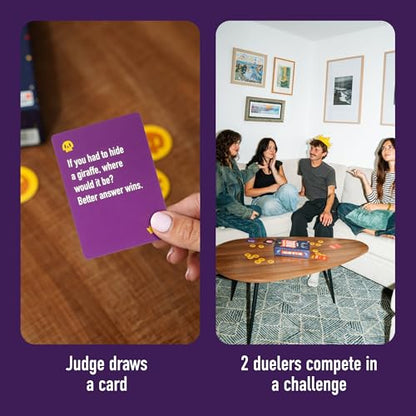 I Challenge You To A Duel | Challenge Party Game for Teens & Adults | 150 Cards, 36 Skull Tokens, 3+ Players, Ages 14+, Challenge Game, Tweens & Teens, Game Night, Birthday Parties, Large Groups