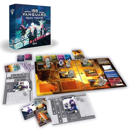 ISS Vanguard: Deadly Frontier Campaign Expansion - New Challenges & Adventures! Cooperative Sci-Fi Strategy Game, Ages 14+, 1-4 Players, 90-120 Min Playtime, Made by Awaken Realms