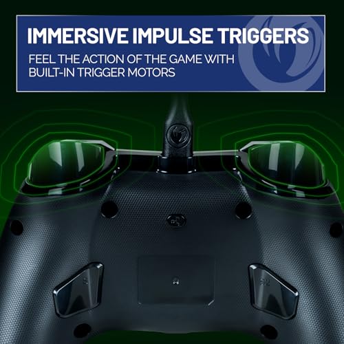 NACON Evol-X Pro Wired Controller Officially Licensed for Xbox Series X|S, Xbox One, and PC - Mappable Back Buttons -Dual Vibration Motors -3.5mm Audio Jack - Soft-Touch Black