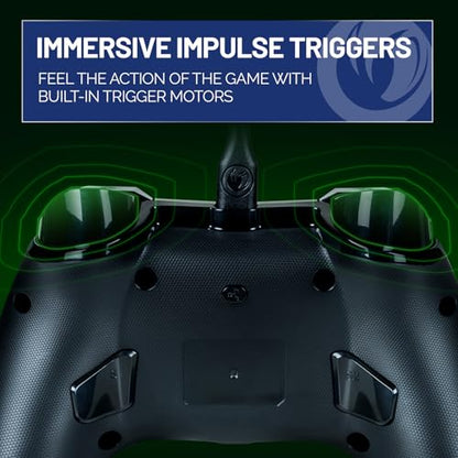 NACON Evol-X Pro Wired Controller Officially Licensed for Xbox Series X|S, Xbox One, and PC - Mappable Back Buttons -Dual Vibration Motors -3.5mm Audio Jack - Soft-Touch Black