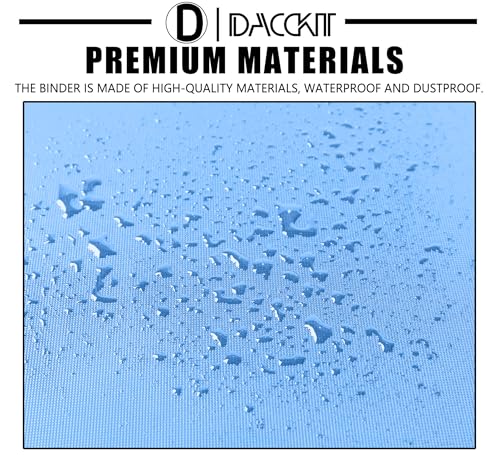 D DACCKIT Card Binder 16 Pocket - Fits 1024 Cards，4X4 Ringless Card Album with Sleeves for Trading Cards & Sports Cards（Model A，Sky Blue） - color: Sky Blue