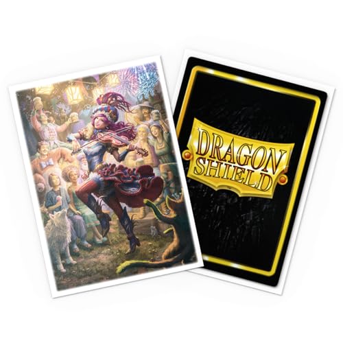 Dragon Shield | Flesh & Blood Art Sleeves | 100 CT - Smooth & Tough Premium TCG Sleeves | Compatible with Pokemon, One Piece & Magic the Gathering | Melody, Sing-Along - color: Red