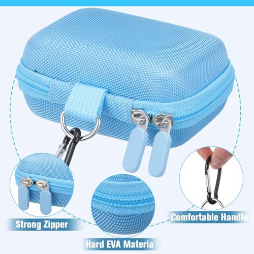 Sanwuta 2 Pcs Travel Card Games Case Playing Card Case EVA Hard Protective Storage Carrying Bag for Classic Playing Box Not Including Cards (Blue) - color: Blue