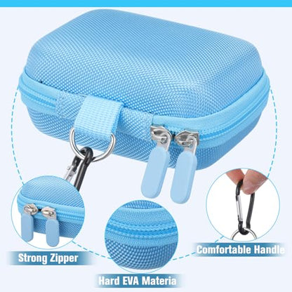 Sanwuta 2 Pcs Travel Card Games Case Playing Card Case EVA Hard Protective Storage Carrying Bag for Classic Playing Box Not Including Cards (Blue) - color: Blue