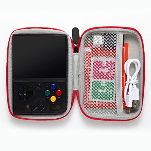 Hard Portable Travel Case for Miyoo Mini Plus Handheld Game Console, EVA Bag for Miyoo 3.5 inch Portable Game Console Accessories All in One Travel Storage Case