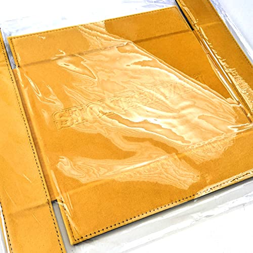 Stonehaven Bright Gold Dice Tray - Foldable Magnetic Velvet and PU Leather Rolling Tray for RPG, DND, and Tabletop Games - style: Bright Gold