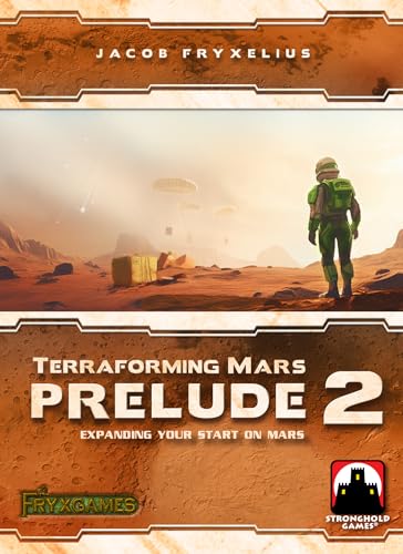 Terraforming Mars by Stronghold Games Prelude 2 | Strategy Board Game Expansion | for 1 to 5 Players | Ages 12+ | Enhanced Solo and Group Play, Adds Depth, Variety, and Replayability