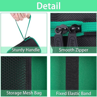 Aenllosi Hard Case for Blaze Taito/Atari/Technos/Capcom/Neo-Geo/Data East | EVA case construction, Water-resistant design, Mesh pocket for accessories, Smooth zipper access - size: for Taito