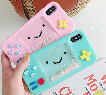 UnnFiko Squishy 3D Cartoon Game Case Compatible with iPhone 11, Creative Liquid Stars Funny Play Case Soft Rubber Protective Cover for Girls Women (Blue, iPhone 11) - color: Blue, size: iPhone 11