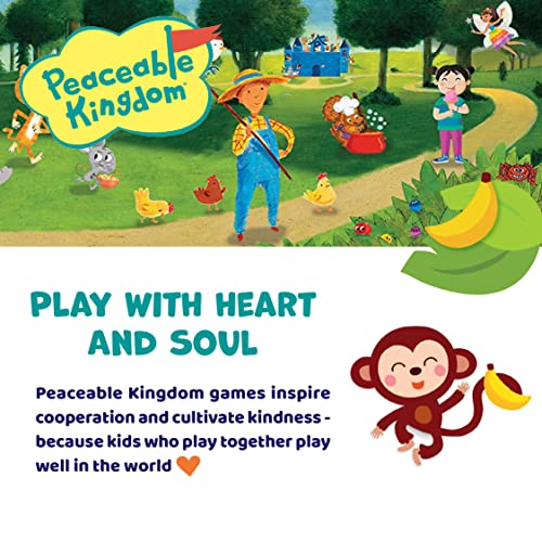 Peaceable Kingdom Monkey Around First Game for Toddlers Interactive play with Parent Ages 2+ | Active first game for toddlers—wiggle, hug and hop through 40 movement cards with a grown-up. Cooperative play, ages 2+ - style: Classic