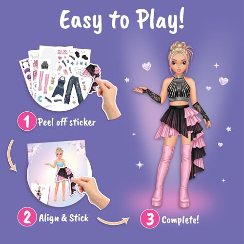 Kpop Star and I Love Fashion Designer Kit Reusable Sticker Book - color: Dress Up - K Pop Star