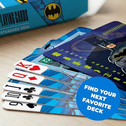 Masterpieces Batman Playing Cards - 54 Card Deck, Officially Licensed - Ages 4+ - style: Batman