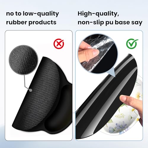 Mouse pad with Wrist Rest,Relieving Pain Memory Foam Computer pad, Ergonomic Desktop Mouse, Silicone Material Mouse pad, with Non-Slip PU Base (Flower) - color: Flower