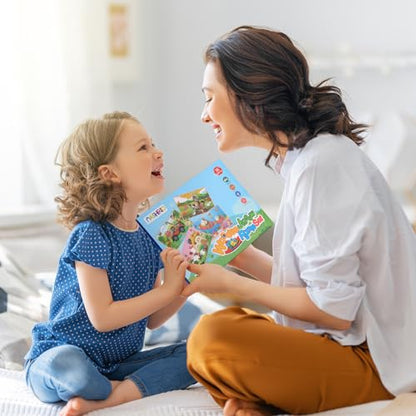 Wooden Puzzles Toys for Kids Ages 3-5, Set of 4 Packs with 20-Piece Farm, Animals Theme Wood Jigsaw Puzzles, Preschool Educational Brain Teaser Toys for Boys and Girls 3-6 Years Old. - color: Animals