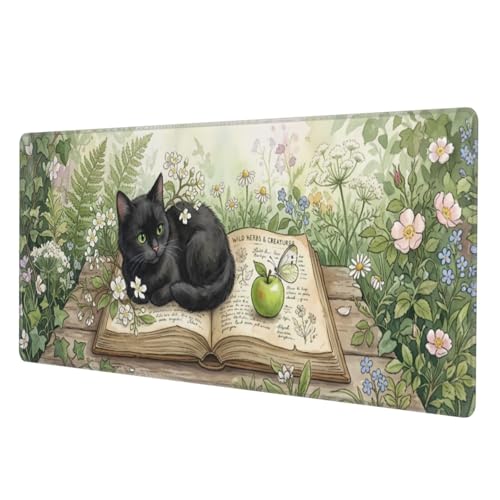 Extended Gaming Mouse Pad, Large Mouse Mat, XL Desk Pad for Keyboard and Mouse, Non-Slip Rubber Base & Stitched Edges for Gamer Office 31.5x11.8 in - color: 18