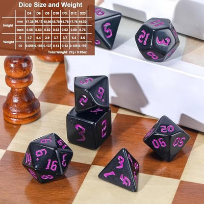 1505 Pcs Dice Sets Bulk with Drawstring Bag Polyhedral Dice Sets Multi Role Playing Table Game D4 D6 D8 D10 D% D12 D20 (Premium Style) - style: Premium Style