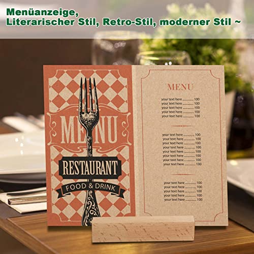 16Pcs Wooden Place Card Holders, Wood Photo Picture Card Holders for Weddings Banquets and Parties, Beech Table Number Holder Stands, Wood Menu Holder for Restaurants - size: 16 Pcs-Natural- Slots 2mm