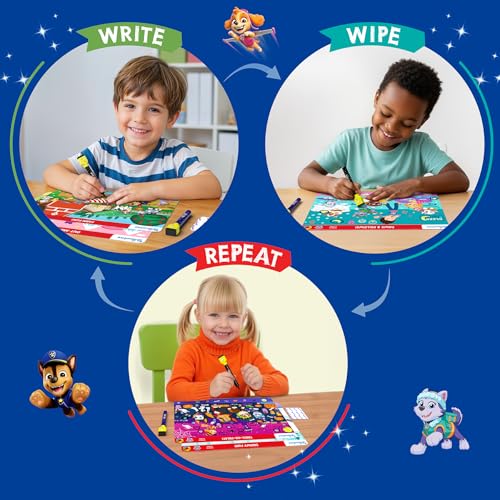 Skillmatics Search and Find PAW Patrol Educational Game - Reusable Preschool Learning Activities, Perfect for Toddlers & Kids Who Love Toys, Art & Crafts, Gifts for Boys & Girls Ages 3, 4, 5, 6 - style: 3. Search & Find PAW Patrol