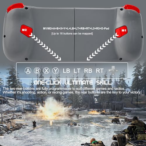 Joso Phone Controller for iPhone/Android Support Phone Case, Mobile Gaming Controller with Ergonomic Design - Wireless Gamepad for Cloud Gaming & PS Remote Play - color: Camouflage