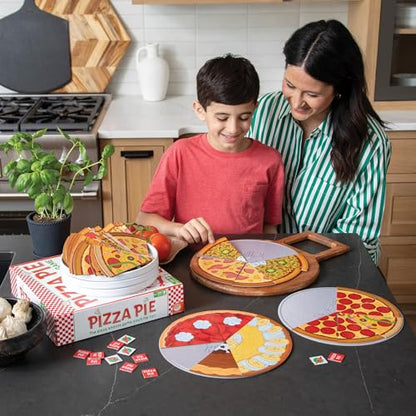 MindWare Pizza Pie Cooperative Game for 6 Year Olds and up - Match Flavors and Win As A Team, 2 to 4 Players