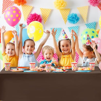 4 Pack Green and Brown Party Tablecloth Bulks 54 x 108 Inches Disposable Plastic Pixel Gaming Tablecloth Green Brown Table Cover for Picnic Video Game Birthday Party Supplies - color: Green Brown, style: Video Game