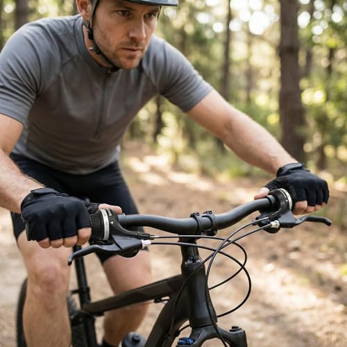 3x7 Speed Bike Shifter Set, 21 Speed Twist Grip Gear Shifters | with Cables & Handle Grips, Bicycle Grip Shift Replacement for Mountain MTB City Commuter Bike Matte Black