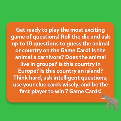 Skillmatics Guess in 10 Animals & Countries Combo - Card Game for Kids | For Boys, Girls, & Families Who Love Card Games, Educational Toys, Travel Games, Trivia, Gifts for Ages 6, 7, 8, 9, 10 & Up - style: Animals & Countries Combo