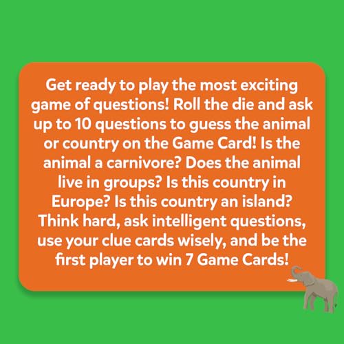 Skillmatics Guess in 10 Animals & Countries Combo - Card Game for Kids | For Boys, Girls, & Families Who Love Card Games, Educational Toys, Travel Games, Trivia, Gifts for Ages 6, 7, 8, 9, 10 & Up - style: Animals & Countries Combo