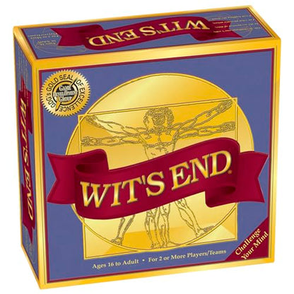 Wit's End — A Smart, Mind-Bending Trivia & Brain Teaser Game that Will Challenge Your Wits & Knowledge — Adult & Family Night Fun