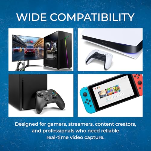 OREI 4K Capture Card for Streaming USB 3.0 Loop-Out Audio Mixing UVC/UAC HDR