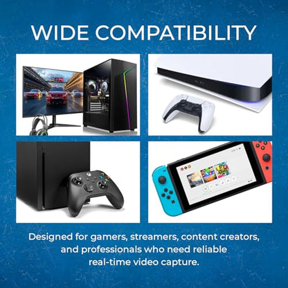 OREI 4K Capture Card for Streaming USB 3.0 Loop-Out Audio Mixing UVC/UAC HDR