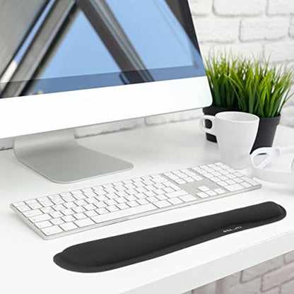 ELZO Keyboard Wrist Rest Pad Support with 65D High-Density Thicken Memory Foam Padding, Ergonomic Design Computer Rest Pad Desk Wrist Mat, Non-Slip Rubber Base Office Laptop | 65D High-Density Thicken Memory Foam Padding, Ergonomic Design Computer Rest Pa