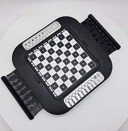 Lexibook Chessman® FX, Electronic Chess Game with Tactile Keyboard and Light and Sound Effects, 32 Pieces, 64 Levels of Difficulty, Family Board Game, Black/Grey, CG1335 - style: CG1335