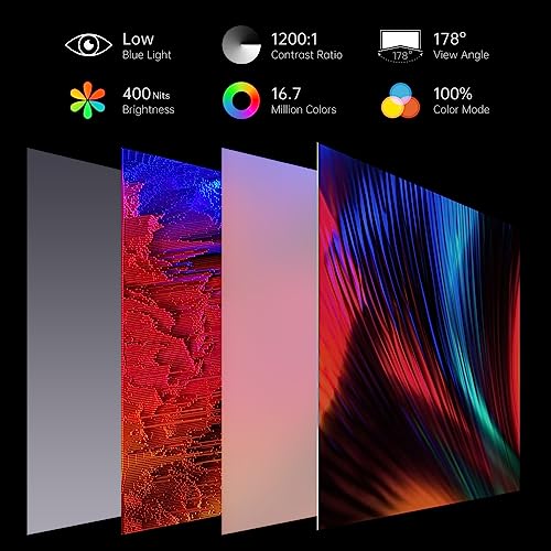 Anyuse 4K Portable Monitor 15.6" 3840x2160 UHD USB-C HDMI Laptop Monitor, 100% RGB IPS Computer Gaming Display HDR Travel Monitor w/Speakers & Smart Cover for Laptop Xbox PS5 Switch PC Phone - size: 15.6"4K