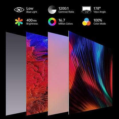 Anyuse 4K Portable Monitor 15.6" 3840x2160 UHD USB-C HDMI Laptop Monitor, 100% RGB IPS Computer Gaming Display HDR Travel Monitor w/Speakers & Smart Cover for Laptop Xbox PS5 Switch PC Phone - size: 15.6"4K