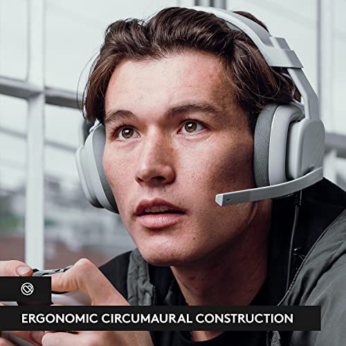 Logitech G Astro A10 Gen 2 Cross-Platform Wired Gaming Headset - Grey | 3.5mm Headphone Jack, 32mm Drivers, Flip-to-Mute Mic, Over-Ear Cup Design - color: Grey