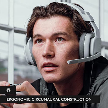 Logitech G Astro A10 Gen 2 Cross-Platform Wired Gaming Headset - Grey | 3.5mm Headphone Jack, 32mm Drivers, Flip-to-Mute Mic, Over-Ear Cup Design - color: Grey